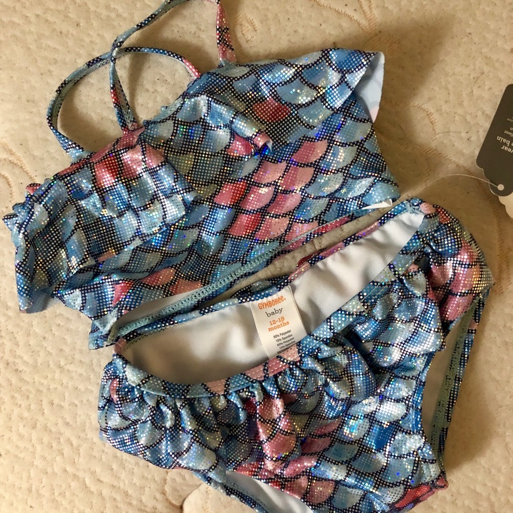 Toddler girl mermaid swimsuit